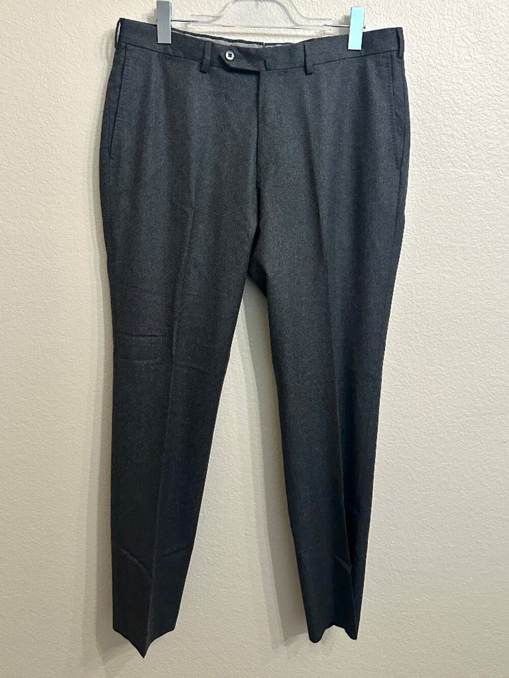 Ermenegildo Zegna Charcoal Gray Wool Dress Pants EUC